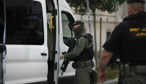 18.06.2025. Zagreb - Preprata na Zupanijski sud sud Frana R. (31) Matije M. /29), osumnjicenih za ubojstvo mladog para u Markusevcu.. Sudac istrage odlucit će o mogucem istraznom zatvoru. Photo: Marko Juric/PIXSELL
